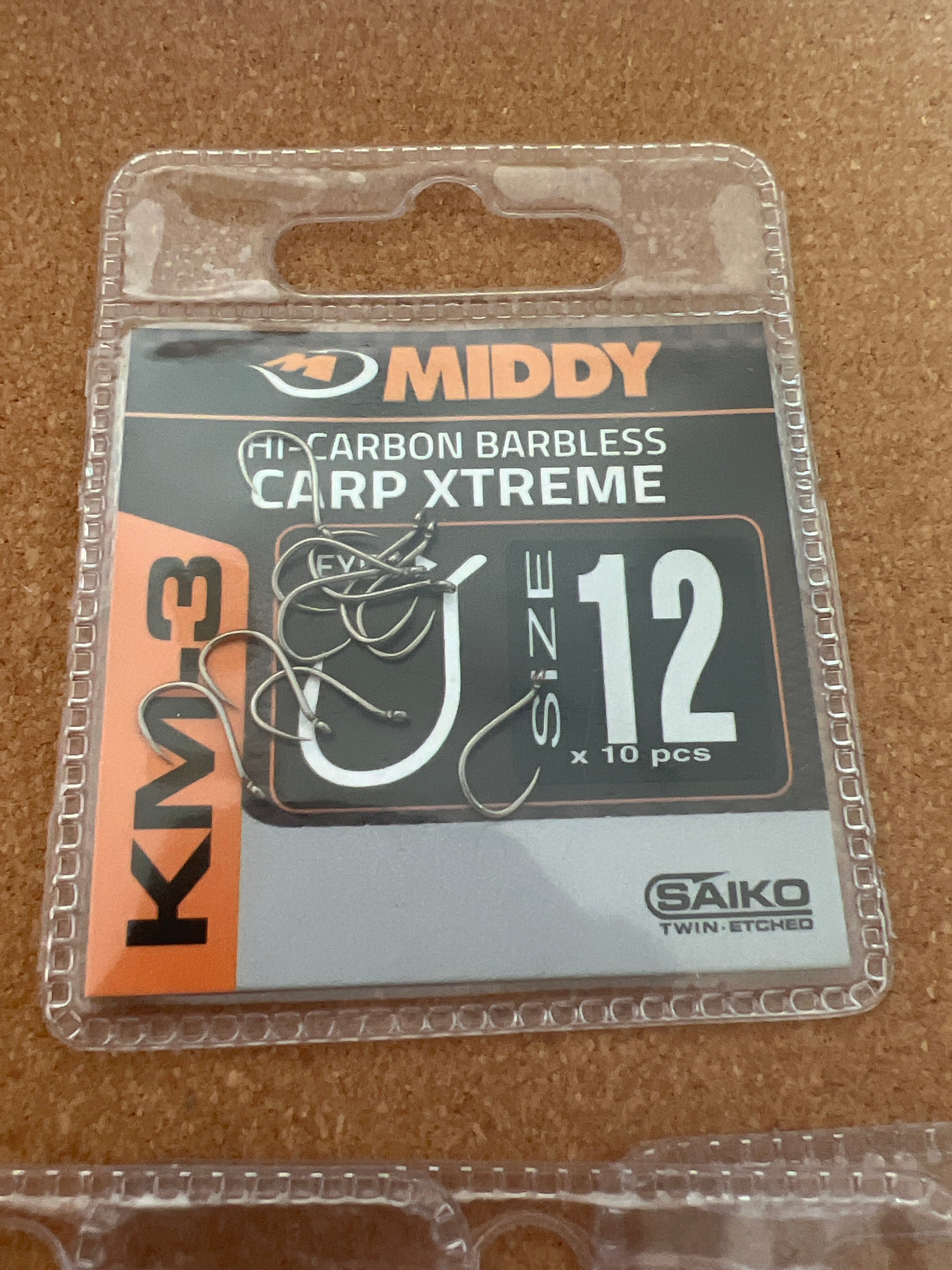 Middy km-3 carp extreme hooks